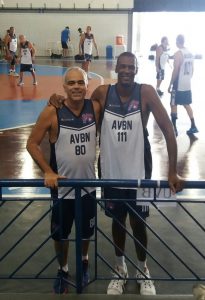 Flavio e o campeão Gerson. Torneio Sul-Sudeste. Abril 2018.